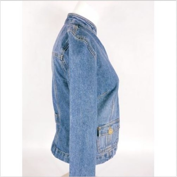 Ann Taylor LOFT Jean Jacket Women's Size 0 Blue - Picture 3 of 5